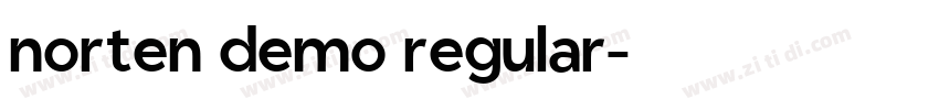 norten demo regular字体转换